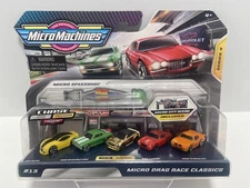 Micro Machines Drag Race Classics ULTRA RARE GOLD CHASE City Scene Series 4 NEW!