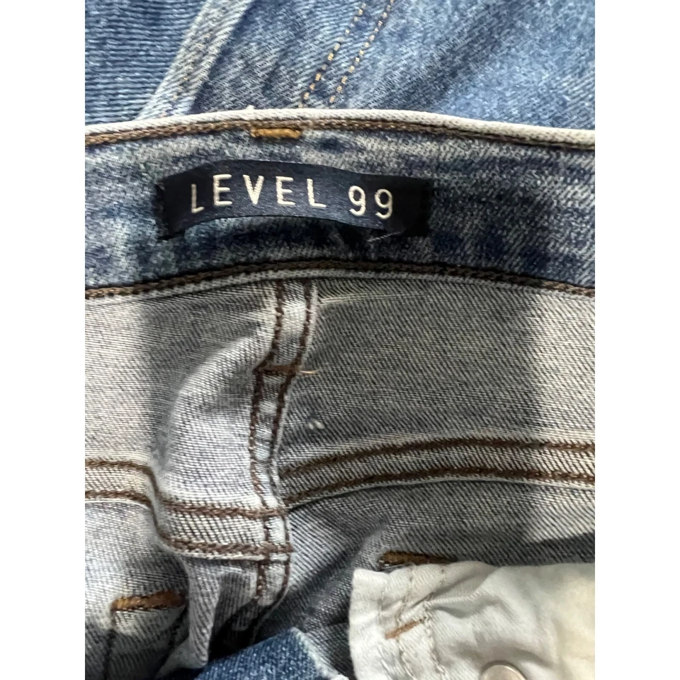 Bermudas de mezclilla azules para mujer Anthropologie Level 99 talla 4/27 Foto 3 de 4