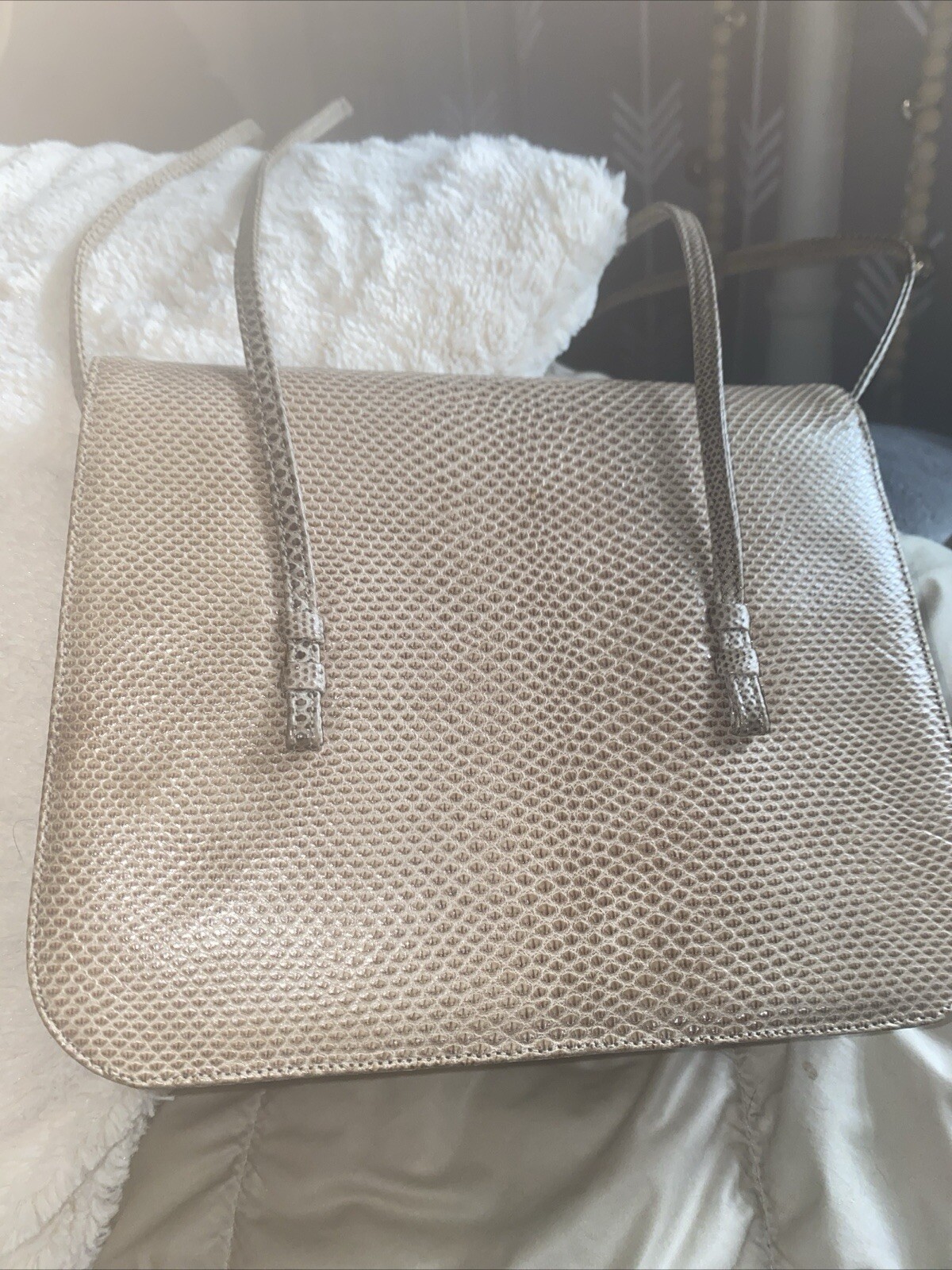 Judith Leiber Vintage Small Python SNAKE Leather … - image 7