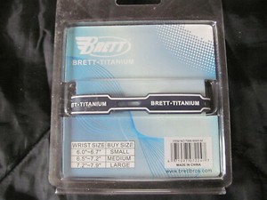 New Brett Titanium Bracelet, Size Medium, Blue
