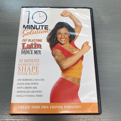10 Minute Solution: Latin Dance Mix (DVD, 2007) Fitness Exercise Work Out Health