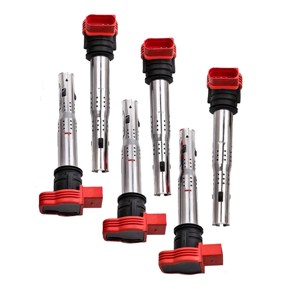 Bobina de encendido genuina 6 piezas ROJA 06E905115G se adapta a AUDI A4 A5 A6 A7 A8 Q5 Q7 S5  Foto 3 de 4