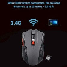 CONNEX-USB 2.4GHz Wireless Gaming Optical Mouse w/Receiver- Laptop Computer-US