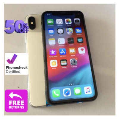 Apple iPhone X At&t T-Mobile Unlocked 64/256GB Mint All-Screen OLED Display