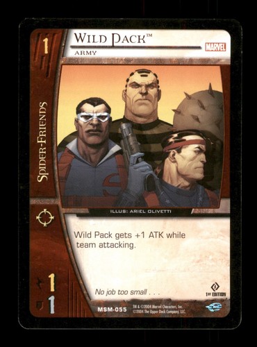 Wild Pack MSM-055 VS System Spider -Friends Trading Card TCG CCG