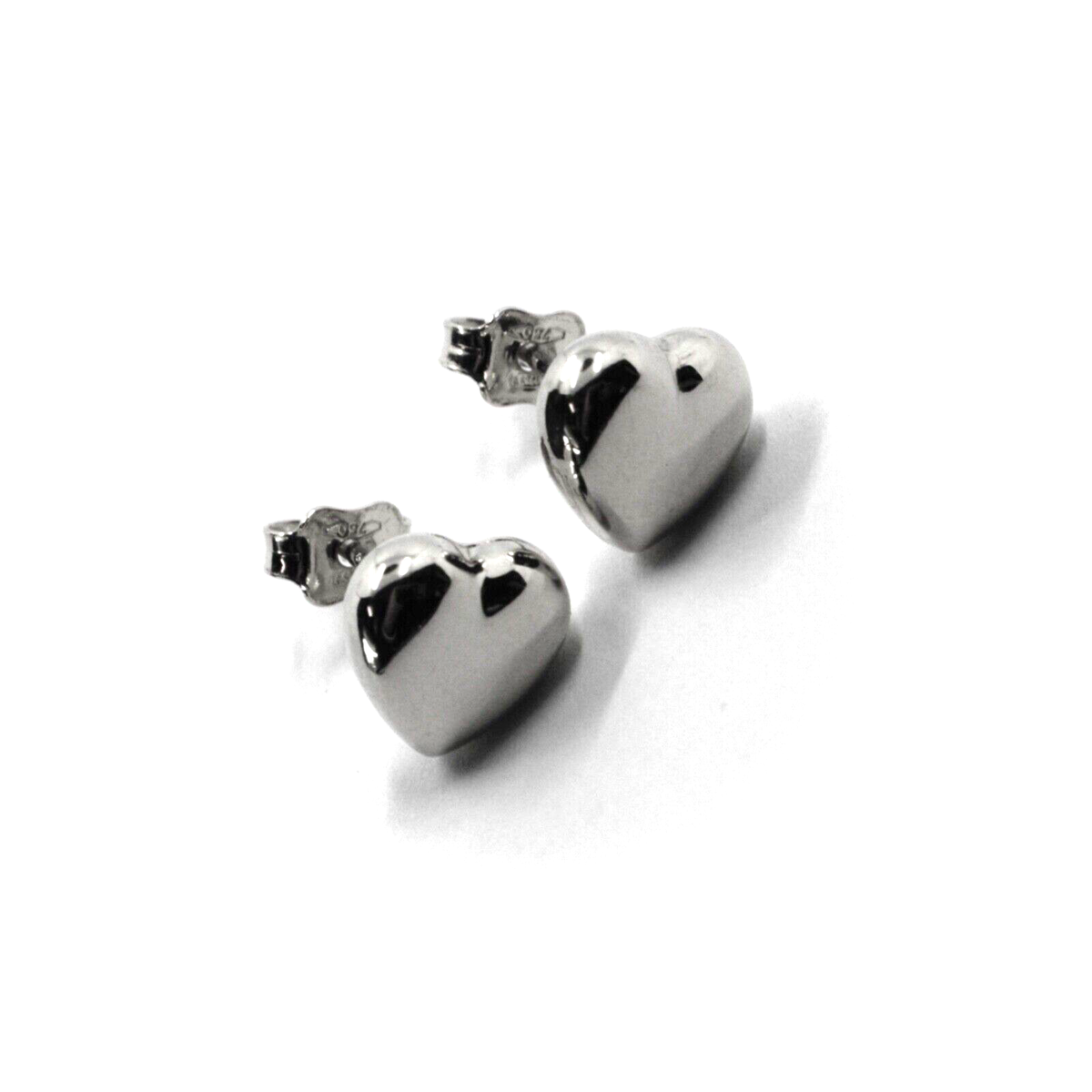 Orecchini Cuore Aperto In Argento Sterling 925 - Rotondo Con Chiusura A Farfallina - Confezione Regalo