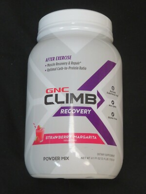 GNC Climb Recovery After Exercise Strawberry Margarita 3.9 lbs 30 Servings ^3