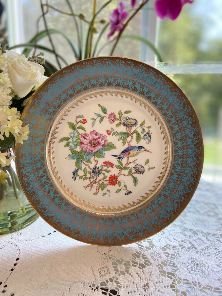 AYNSLEY Bone China Made In England Beautiful Floral & Bird