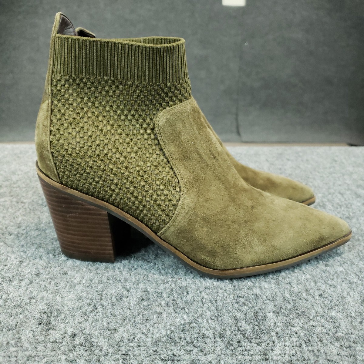 Cole Haan Cristy Wedge Olive Green Suede Boot VINCENT-OLIVE WEDGE BOOT | AZALEA WANG main image 2