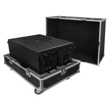Sound Town 2x ZETHUS-210BPW Dual 10" Powered Line Array + Case Z210BPWX2-IFC