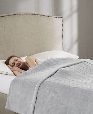 Premier Comfort GREY Microlight Electric Blanket, US King Size | eBay
