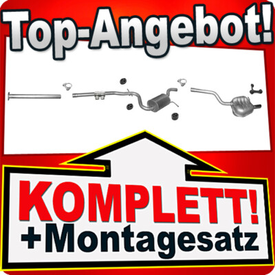 Auspuff für SKODA OCTAVIA II 1.2 TSi ab 2010 + Rohr Auspuffanlage