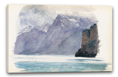 Kunstdruck John Singer Sargent - Mountain Lake (aus dem Schweiz 1870-Skizzenbuc