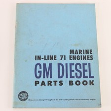 Marine In-line 71 Engines Gm Diesel Vehicle Vintage Parts Book 1962 6sp34