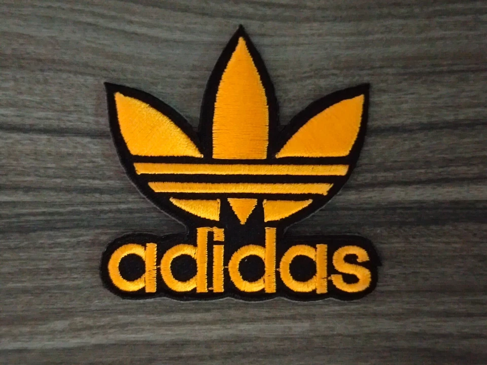 3pcs adi das Gold Sport wear Embroidered Patch Iron or Sew on Shirt Hat Bag - Image 3 of 4