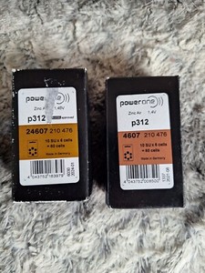 120 Power One Size 312 p312 Hearing Aid Batteries, Expiration 1/24,8/21