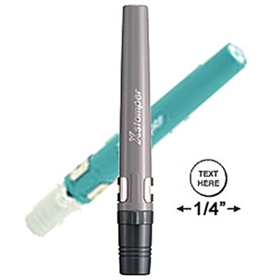XSTAMPER N06 - ROUND PRE INKED STAMP - 1 LINE 1/4''- TEXT ONLY -