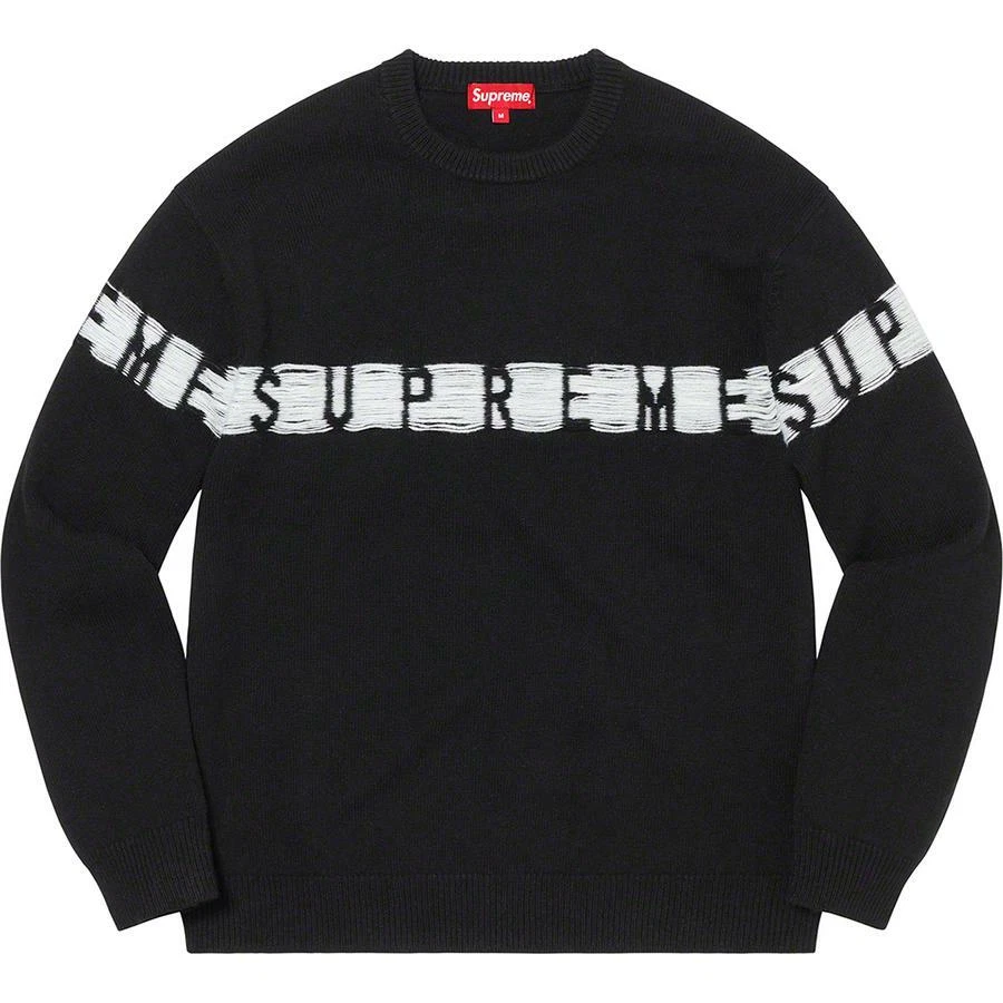 Supreme Inside Out Logo Black Sweater SS21   Size Large