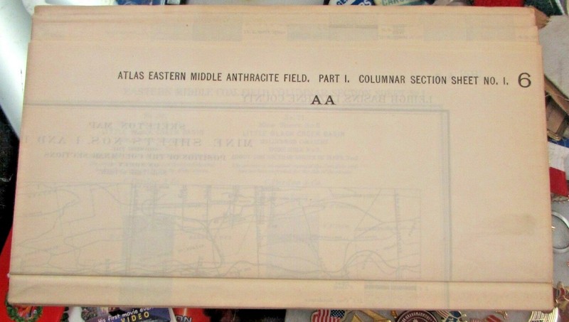 1884 GEOLOGICAL SURVEY OF PA EASTERN MIDDLE ANTHRACITE FIELD COLUMINAR ECT SHT 6