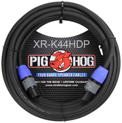 100ft PigHog NEUTRIK SpeakON/SpeakOn 2C/14AWG Pro-Audio Tour Grade Speaker Cable