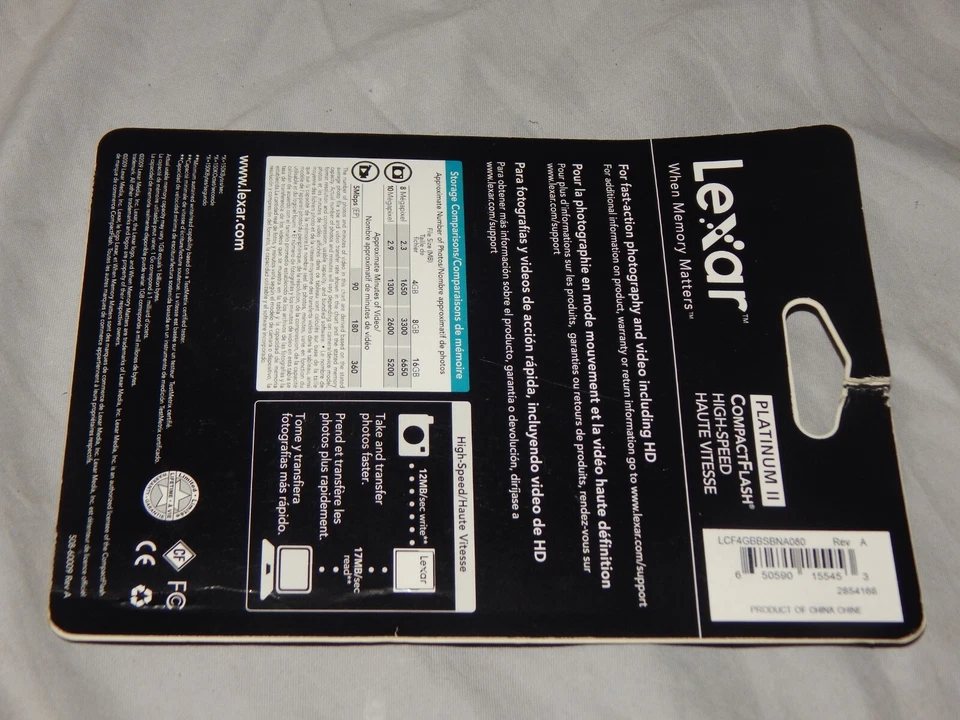 Lexar Platinum II Compact Flash 4 GB SEALED - Image 4 of 4
