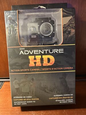 Cobra 5200 Adventure HD 1.3MP Sports Action Camera, 1920 x 1080p/30 fps - NEW 