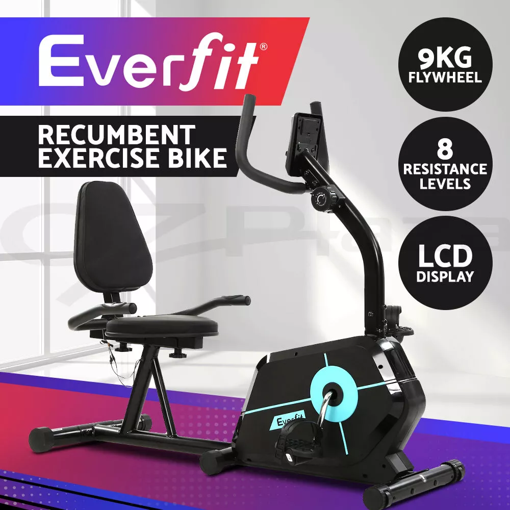 Everfit Magnetic Recumbent Exercise Bike Fitness Trainer Cycle Gym