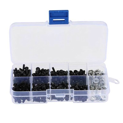 New 340pcs RC Screw Kit (M3, Hex Flat&Buttom Head)& M3 M4 Bolts For HSP RC Car j