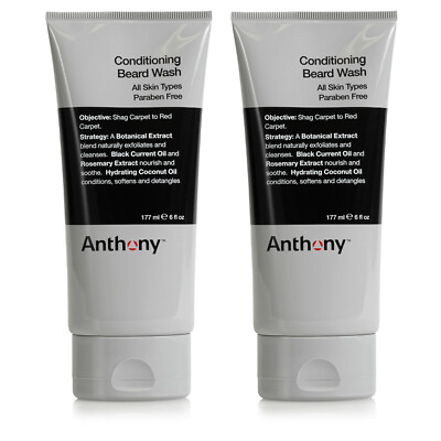 Anthony Conditioning Beard Wash 6 oz (Pack of 2)