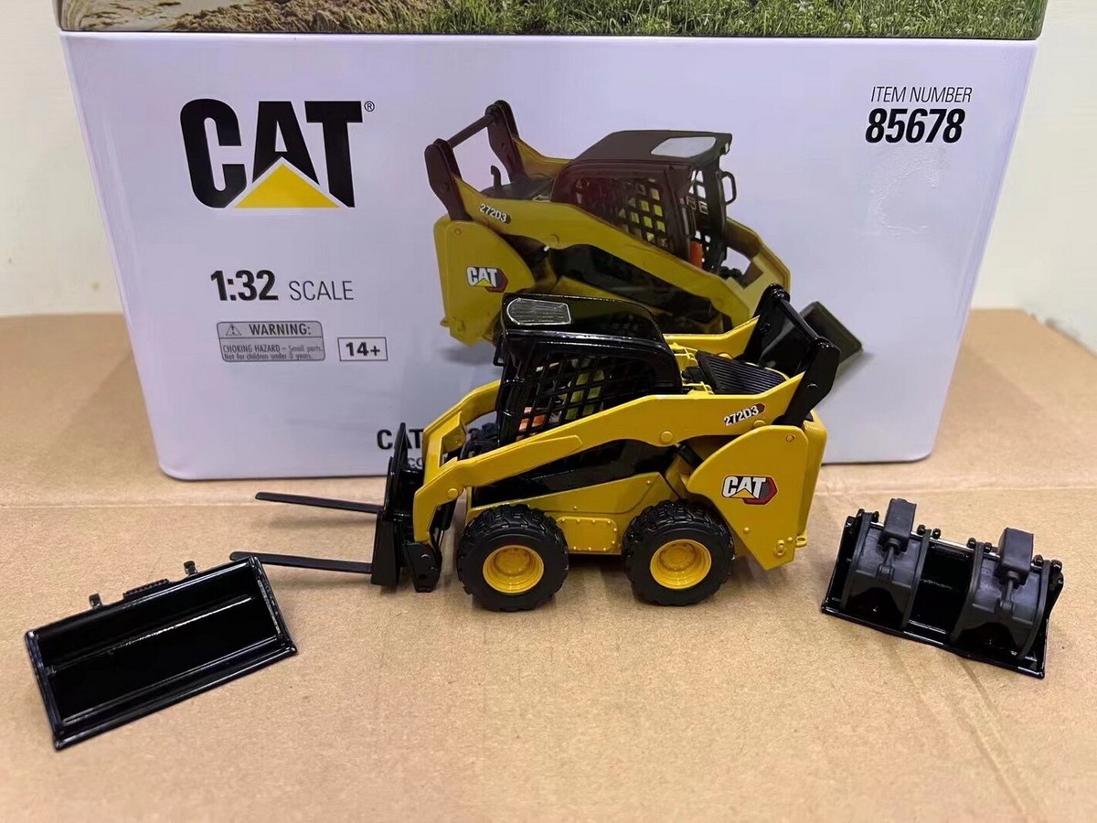DM 1/32 Scale Cat 272D3 Skid Steer Loader Diecast Car Model Toy