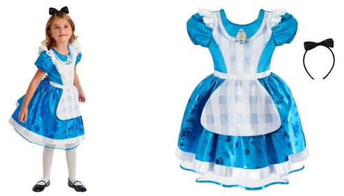 Atosa Alice Im Wunderland Kostüm Für Mädchen – Größe 10–12 Jahre, Blau/weiß/rot
