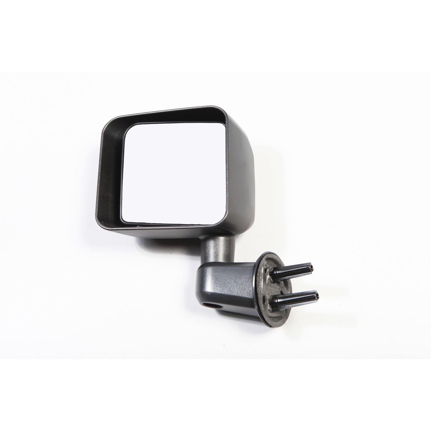 Rétroviseur gauche noir en ABS robuste pour Jeep Wrangler JK 2007-2018