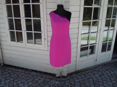 APART DESIGNTES SOMMER VISKOSE DAMEN KLEID *RIU PARIS* PINK SCHWARZ GR 40 NEU!