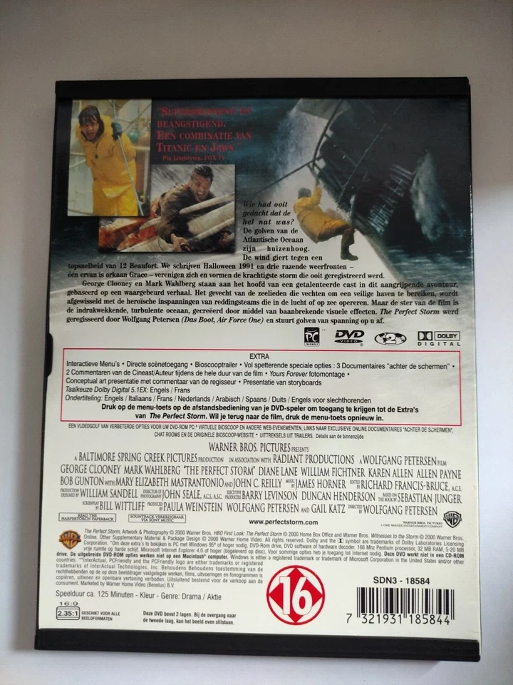 The Perfect Storm DVD 2000 George Clooney Mark Wahlberg VGC 💖 - Image 3 of 4