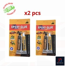 Epoxy Glue Resin Fast Set x 2 Pack Repair Adhesive Strong Bond Wood Metal Glass