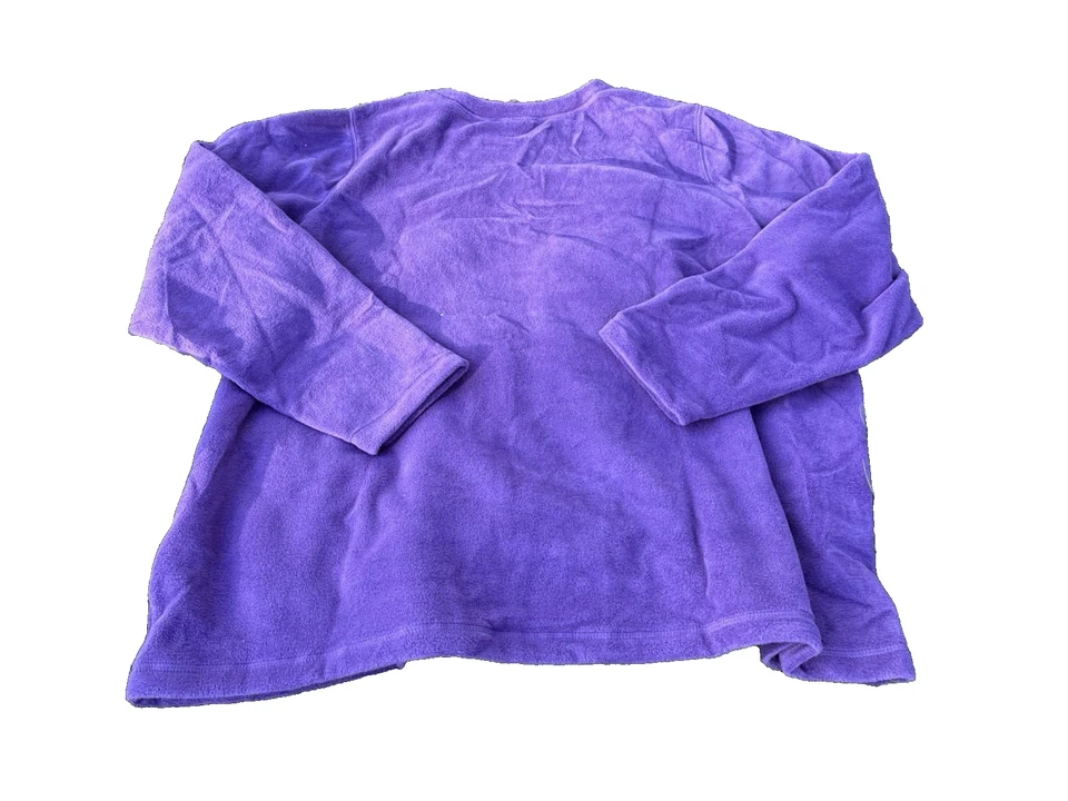 Land's End 3x Purple oversized pullover sweater comfortable fluffy cozy comfy - Image 4 of 4