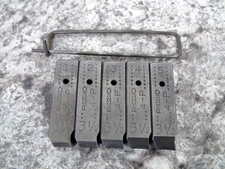 RIDGID 4-P 3-1/2” NPT RH 4PJ Pipe Threader Dies / Die Set Used Free Shipping