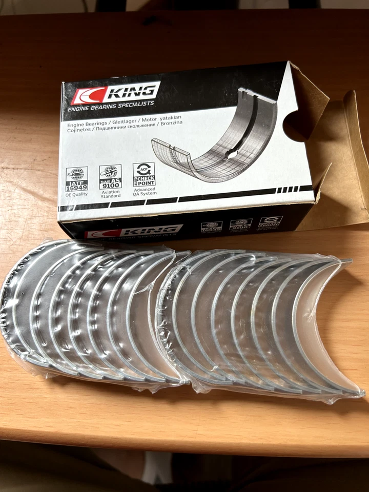 Rodamientos de biela King CR809AM010 .010 - FORD 330ci 332ci 352ci 360ci 390ci 410c--2 Foto 3 de 3