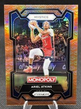 2024 Panini Prizm Monopoly WNBA Ariel Atkins #5 Handshake Deal Prizm SP Mystics