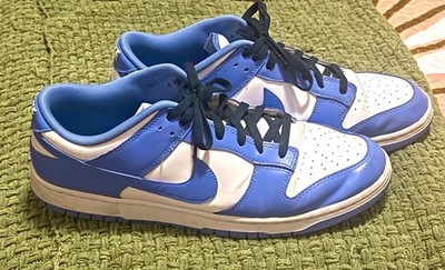 Nike Dunk Low Men s Size 15 Blue/White Colorblock Low Top Lace-Up Sneakers