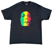 Vintage Zion Rootswear Bob Marley Portrait Shirt Mens Size XL Rasta 2004 EUC