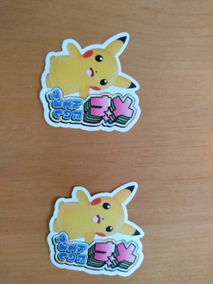 Pokemon Center Mega Enjoying Sticker 2 Bögen Sticker Pikachu