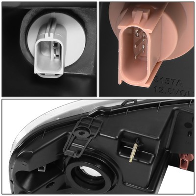 ANZO 111541 ANZO 2004-2008 Ford F-150 Projector Headlights W/ Light Bar Black Ho - Foto 8