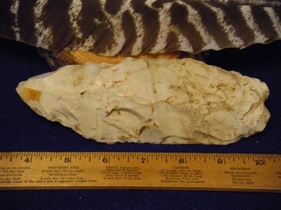 1950'S ST. LOUIS AREA FOUND 6.89'' FLINT BLADE/KNIFE     ILLINOIS ST. LOUIS AREA
