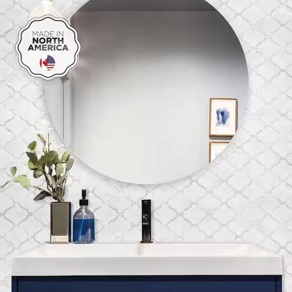 Arabesco Marble White 22.56 In. X 11.58 In. Vinyl Peel and Stick Tile (30D) - Image 4 of 4