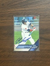 2017 Lakewood BlueClaws Edgar Cabral RC Rookie IP Signed Autographed 