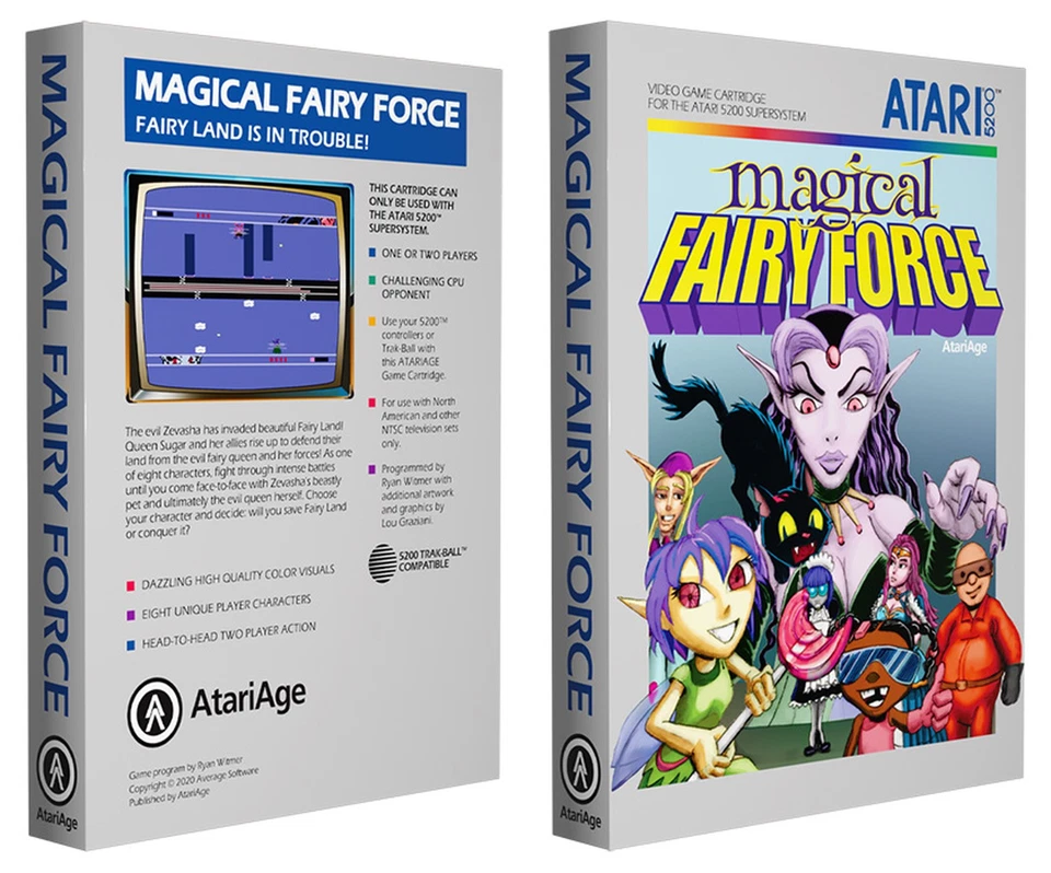 Magical Fairy Force - Atari 5200 Homebrew Game - New in Box! - Image 2 of 4