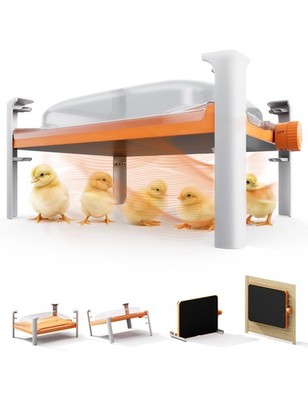 Smart Chicken Coop Heater, 200 Watts Chick Brooder Heating Plate Built-in