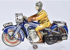 Made in Germany CKAO wind-up tin lithographed Motorcycle