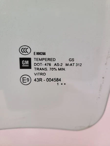 CHEVROLET SONIC 2012-2016 Driver Left Rear Door Glass - Image 2 of 4